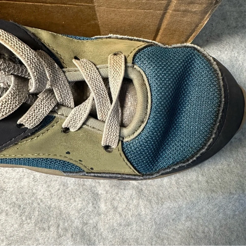 OshKosh B'gosh Fable Kids Sneakers Blue Green Colorblock Size 12M